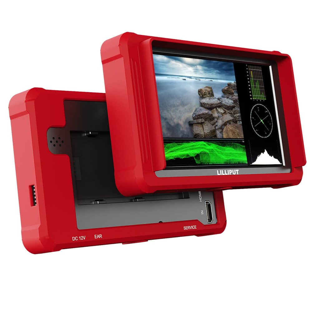 LILLIPUT On-Camera Monitor FS5 5.4 inch 60HZ 4K HDMI 2.0 3G 3D-LUT Waveform SDI Video Assist 1920x1200 Full HD with Silicone Case