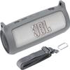 co2CREA Soft Silicone Case Replacement for JBL Flip 6 Portable Bluetooth Speaker (Grey Case) view 1