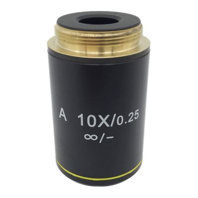 TYZK Microscope Kit 4X 10X 20X 40X 60X 100X Achromatic Infinity Objective Lens for Biological Microscope Microscope Lens Adapters (Color : 10X)