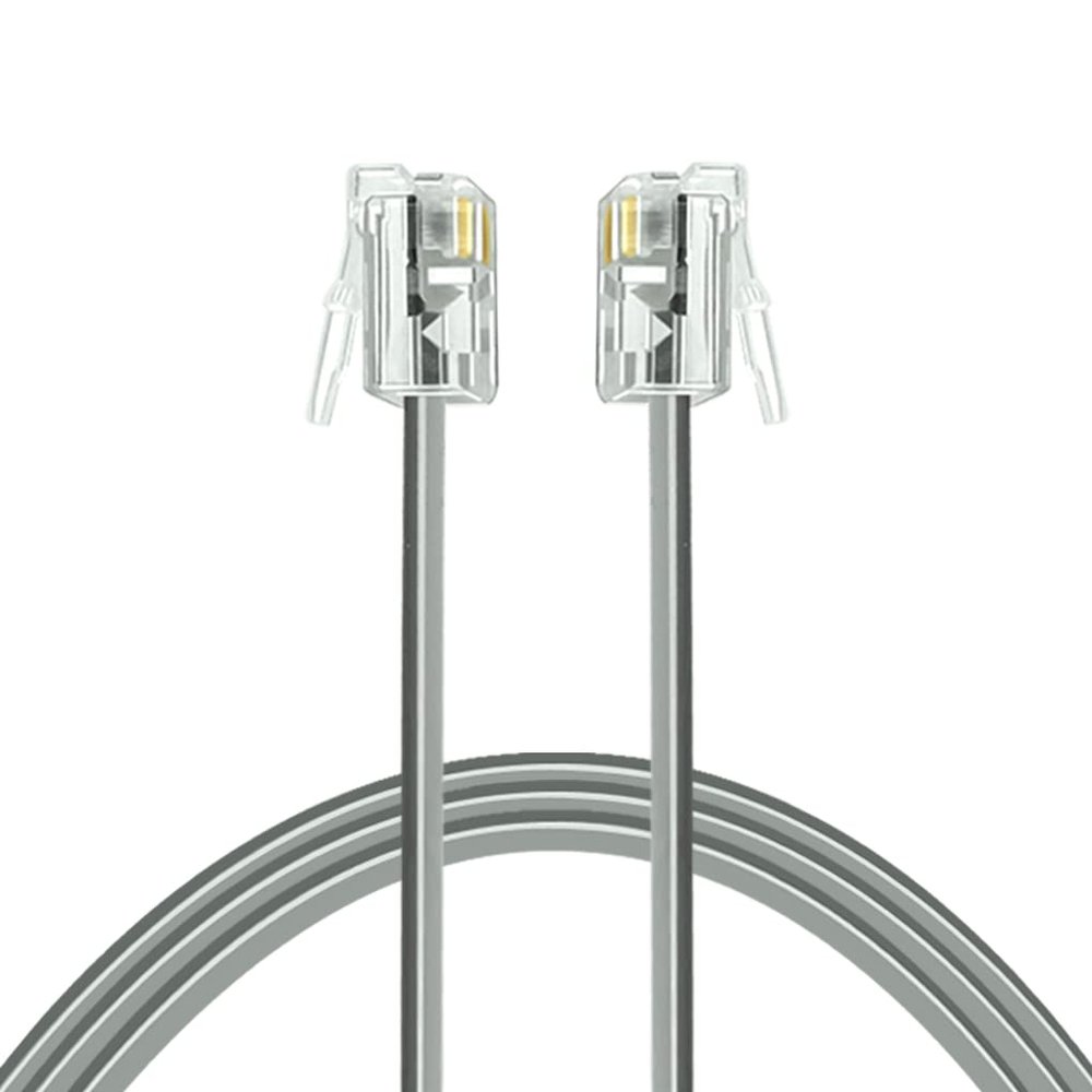 NECABLES Phone Cord 10ft Telephone Cord Phone Cable RJ11 6P4C Male to Male for Landline and Fax - 10 Feet
