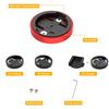Bike Stem Top Cap Mount - Garmin Mountain Bike Mount for Garmin 25 200 130 500 510 520 520 800 810 820 1000 1030, Wahoo Elemnt, Bryton, Cateye Cycling GPS Computer, Includes Bike Phone Holder (Red) view 2