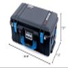 Black & Blue Pelican 1535 Air case with TrekPak Dividers & mesh lid Organizer. view 4