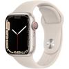 Apple Watch Series 7 (GPS + Cellular, 41mm) Starlight Aluminum Case with Starlight Sport Band, Regular (Renewed) view 1