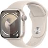 Apple Watch Series 7 (GPS + Cellular, 41mm) Starlight Aluminum Case with Starlight Sport Band, Regular (Renewed) view 2