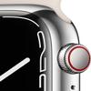 Apple Watch Series 7 (GPS + Cellular, 41mm) Starlight Aluminum Case with Starlight Sport Band, Regular (Renewed) view 3