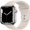 Apple Watch Series 7 (GPS + Cellular, 41mm) Starlight Aluminum Case with Starlight Sport Band, Regular (Renewed) view 4