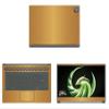 Decalrus - Protective Decal for The MSI Delta 15001 (15.6" Screen) Laptop Gold Texture Brushed Aluminum Vinyl Cover wrap BAmsiDelta_15Gold view 1