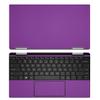 Decalrus - Protective Decal for The Dell XPS 13 9310 2-in-1 (13.4" Screen) Laptop Purple Carbon Fiber Cover wrap CFdellXPS13_9310_2in1Purple view 1