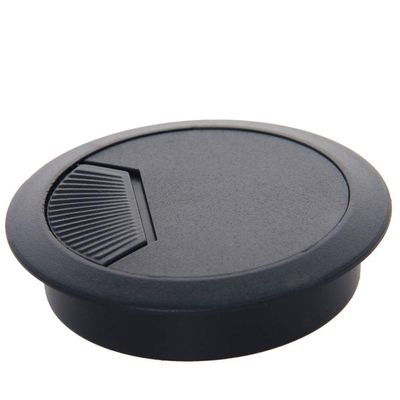 2.36" Desk Grommet Plastic 60mm Cable Hole Cover Cord Desk Grommets Arrange Wires Organizer for Home Office Desk Cable Cord Black 20Pcs, (Bettomshin)