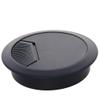 2.36" Desk Grommet Plastic 60mm Cable Hole Cover Cord Desk Grommets Arrange Wires Organizer for Home Office Desk Cable Cord Black 20Pcs, (Bettomshin) view 1