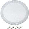 Bettomshin 1Pc 6.5inch Speaker Grill, Mesh Decorative Circle Speaker Covers, White Metal Trim Cover Guard Protector, Mesh Round Metal Speaker Grill Replacement Audio Accessories with 4 Screws view 1