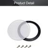 Bettomshin 1Pc 6.5inch Speaker Grill, Mesh Decorative Circle Speaker Covers, White Metal Trim Cover Guard Protector, Mesh Round Metal Speaker Grill Replacement Audio Accessories with 4 Screws view 3