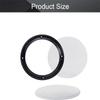 Bettomshin 1Pc 6.5inch Speaker Grill, Mesh Decorative Circle Speaker Covers, White Metal Trim Cover Guard Protector, Mesh Round Metal Speaker Grill Replacement Audio Accessories with 4 Screws view 4