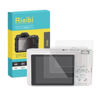 (3 Packs) Rieibi Screen Protector for Panasonic Lumix DMC-FX3 Digital Camera, Tempered Glass Film for Panasonic FX3 Anti-Fingerprint Anti-Scratch