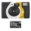 Bundle of Kodak Tri-X 400 Single-Use Flash Camera (27 Exposures Black and White) with Microfiber Cloth view 1