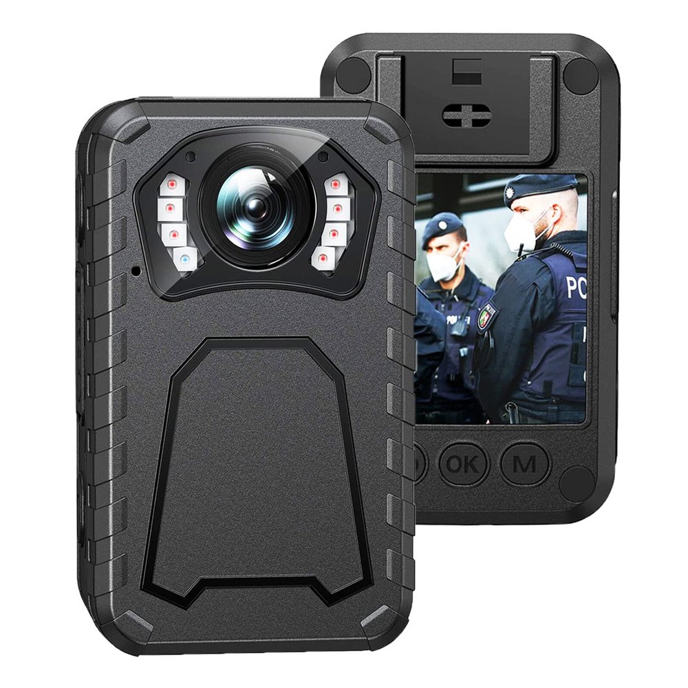 JieSuDa N9 Body Camera, 1296P Body Wearable Camera, 128G Memory, Police Body Camera with Audio, Lightweight and Portable, 10HR Battery Life, Clear Night Vision, for Home/Outdoor/Law Enforcement