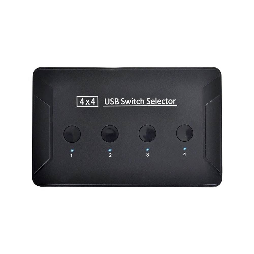 Cablecc KVM USB 3.0 Switch Selector 4 Port PCs Sharing 4 Devices for Keyboard Mouse Scanner Printer