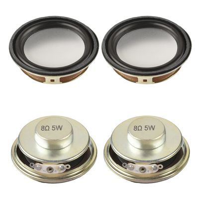 Aicosineg Speaker Repair, 2Pcs 5W 8 Ohm DIY Magnetic Speake Internal Magnet Speaker Mi, Speaker 50mm Diameter Round Shape Replacement Lou