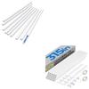 443in (XS+S Size) Bulk Cord Hider Wall, CC05&CC03 20Pack White, Delamu Wire Covers for Cords, Paintable Cable Concealer Raceway, PVC Cord Cover Cable Management System view 1