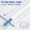 443in (XS+S Size) Bulk Cord Hider Wall, CC05&CC03 20Pack White, Delamu Wire Covers for Cords, Paintable Cable Concealer Raceway, PVC Cord Cover Cable Management System view 2