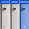 443in (XS+S Size) Bulk Cord Hider Wall, CC05&CC03 20Pack White, Delamu Wire Covers for Cords, Paintable Cable Concealer Raceway, PVC Cord Cover Cable Management System view 3