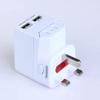 KKNH Universal Travel Adapter,Ultra Compact Safe Grounded Perfect for Cell Phones, Laptops, Camera Chargers with 2 USB view 2