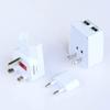 KKNH Universal Travel Adapter,Ultra Compact Safe Grounded Perfect for Cell Phones, Laptops, Camera Chargers with 2 USB view 3