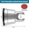 Shower Head Holder Suction Cup, Vacuum Handheld Shower Holder, Chrome view 2