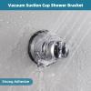 Shower Head Holder Suction Cup, Vacuum Handheld Shower Holder, Chrome view 3