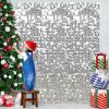 Silver Shimmer Backdrop Wedding Disco Backdrops Sequin Wall Panels Glitter Wall Decor for Background Indoor Outdoor Christmas Ceremony Wall Decorations,12 Packs view 1