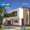 Garden Garage Light Wireless WiFi Security Camera, 2.8mm IP Camera 3MP, PIR Motion/Humanoid Detection/Siren Alarm/Alarm Push, 2 Way Audio Night Vision, Smart Dual-Light Source AI Floodlight Camera view 3