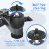 Liboer Foldable Projector Wall Mount Universal Adjustable Ceiling Wall Projector Mount Aluminum Alloy Projectors Stand,1/4" Screw Size (Wall Mount) view 2