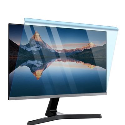 WLWLEO Blue Light Blocking Computer Screen Protector, Anti Blue Light Screen Protector for 17-32 Inch Desktop Computer Monitors Acrylic Hanging Screen Filter Panel,Free Installation,23.8 inch