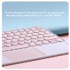 GOOVEN Fire HD 10 /Fire HD 10 Plus (11th Generation 2021 Released) Touch Keyboard case Color Round Key Detachable Keyboard Wireless BT Keyboard with touchpad (Pink) view 3