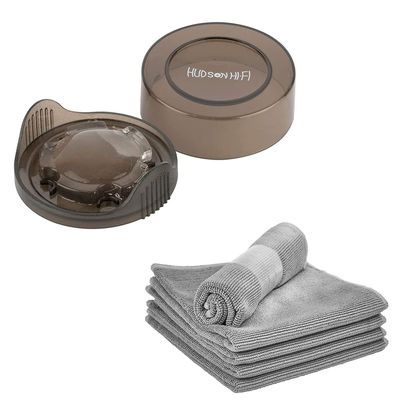 Hudson Hi-Fi Turntable Stylus Cleaner Vinyl Cleaning Gel Bubble with Microfiber Record Cleaning Cloth 5 Pack