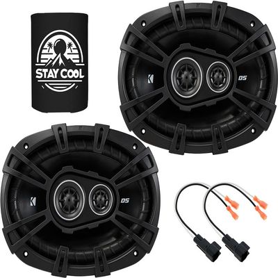 KICKER Front Door 6x9 Speakers Kit for GMC Yukon/XL/Denali 2015-2024 Upgrade Kit - Pair of DS Series 6x9 Inch 3-Way Speakers with Harnesses - DSC6930, 43DSC69304