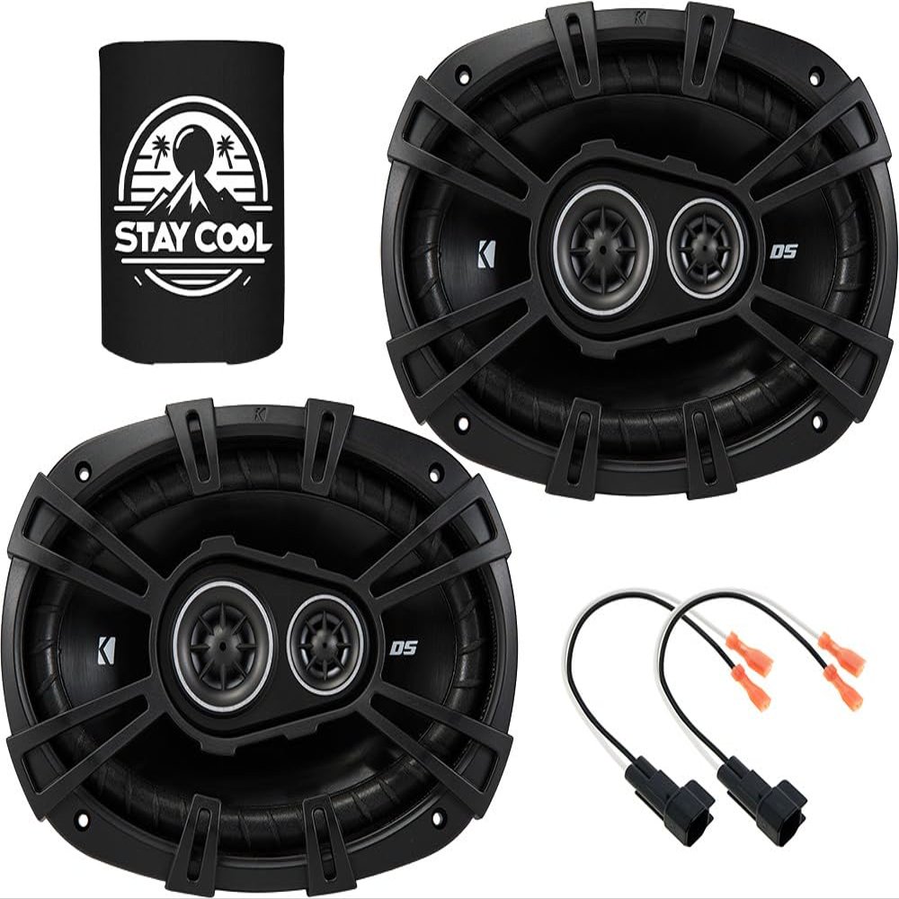 KICKER Front Door 6x9 Speakers Kit for GMC Yukon/XL/Denali 2015-2024 Upgrade Kit - Pair of DS Series 6x9 Inch 3-Way Speakers with Harnesses - DSC6930, 43DSC69304