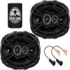 KICKER Front Door 6x9 Speakers Kit for GMC Yukon/XL/Denali 2015-2024 Upgrade Kit - Pair of DS Series 6x9 Inch 3-Way Speakers with Harnesses - DSC6930, 43DSC69304 view 1