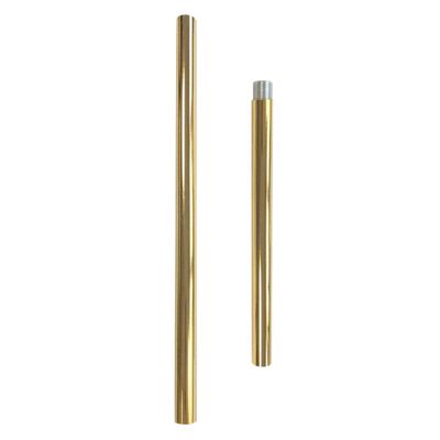 JINHH Downrod Extension Lamp Stem Pendant Light Extension Rod with Threaded Tube Stem Kit with Connector Pack of 2