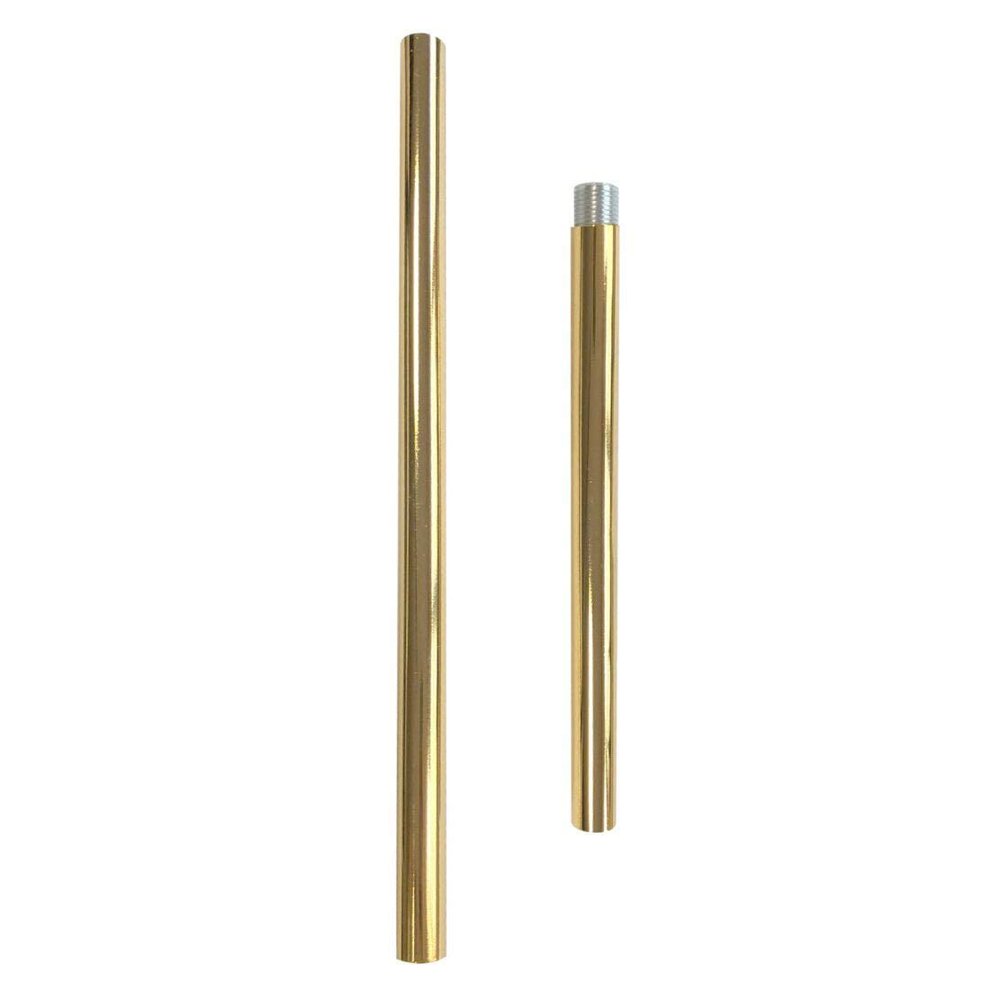 JINHH Downrod Extension Lamp Stem Pendant Light Extension Rod with Threaded Tube Stem Kit with Connector Pack of 2