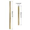 JINHH Downrod Extension Lamp Stem Pendant Light Extension Rod with Threaded Tube Stem Kit with Connector Pack of 2 view 2