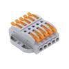 10Pcs Mini Fast Quick Eletrical Wire Connector 5 Pin Universal Docking Fast Wiring Conductors Push-in Terminal Block view 1
