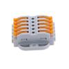 10Pcs Mini Fast Quick Eletrical Wire Connector 5 Pin Universal Docking Fast Wiring Conductors Push-in Terminal Block view 2
