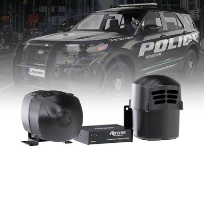 Abrams Tornado Low Frequency Siren Intersection Clearing System (add-on to any 100-200 watt siren system) SWAT Fire Truck EMS ATV POV Police Car Siren Speaker System Powerful Low Vibration Tone