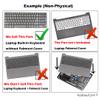 AZUBAYCOM US Keyboard for Dell Inspiron 15 7573 2in1, 7569 2in1, 7579 2 in 1, 7560 7572 7460 Backlit 0M9DMK view 4