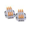 10Pcs Mini Fast Quick Eletrical Wire Connector Universal Docking Fast Wiring Conductors Push-in Terminal Block 3Pin view 1