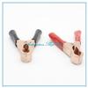 2Pcs 50A 80mm Crocodile Car Caravan Van Battery Test Lead Clips Insulated Clamp Red + Black view 2