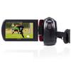 Minolta Camcorder - 1080p Full HD Video, 24MP Photos, Night Vision with IR Sensor, 16X Zoom, Anti-Shake Stabilization, 3 Touchscreen LCD, HDMI/USB, 32GB Card Included (Red) view 3