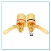 10pcs Gold Plated Audio Connector Binding Post Amplifier Speaker Cable Terminal Banana Plug Jack for 4mm Diameter Banana Plugs view 2