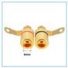 10pcs Gold Plated Audio Connector Binding Post Amplifier Speaker Cable Terminal Banana Plug Jack for 4mm Diameter Banana Plugs view 3